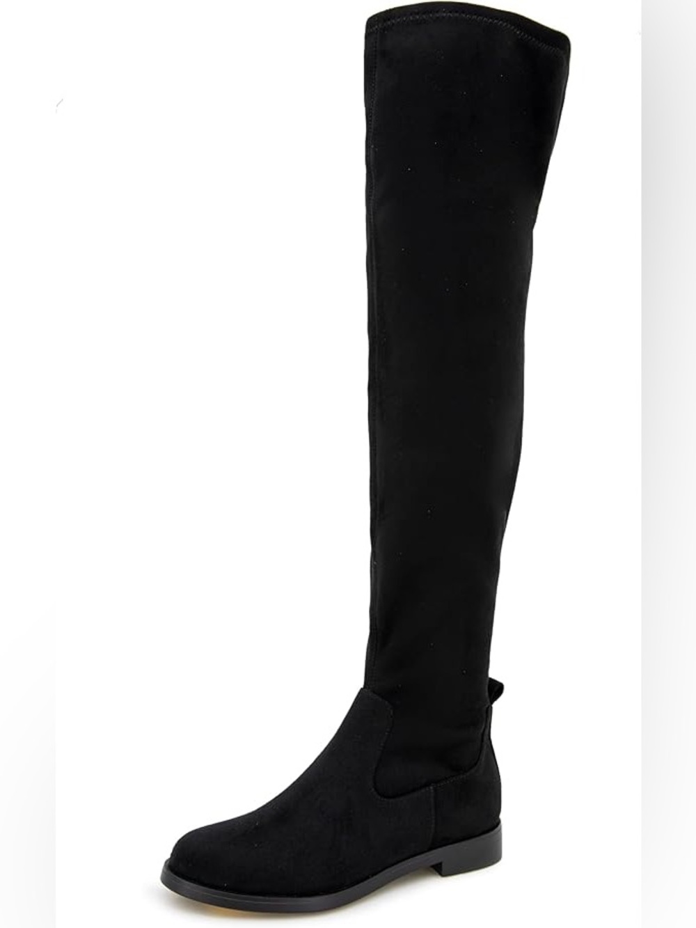 NWOT Kenneth Cole WIND-Y Black Suede Over-the-Knee Tight Stretch Boot - 8